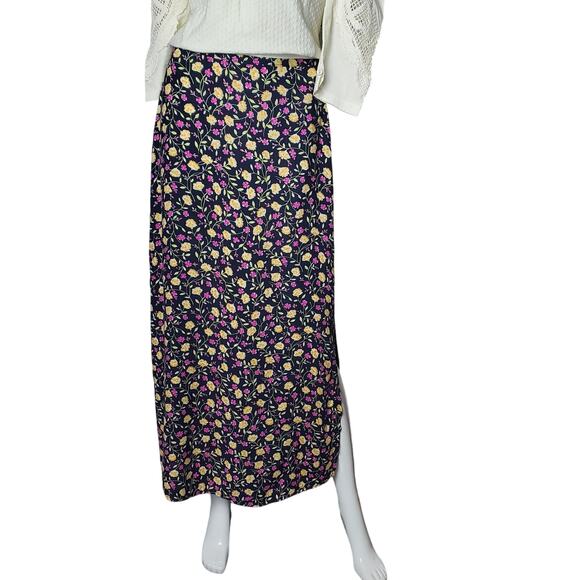 Athi Collection Women’s Medium Floral Maxi Skirt Romantic Cottagecore Aesthetic - Picture 2 of 8